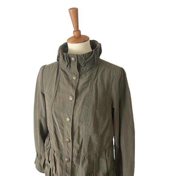 Ami Army Green Jacket Cargo Women M Green Utility Feminine - Picture 3 of 11